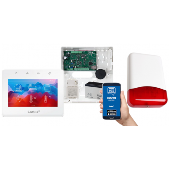 SYSTEM ALARMOWY SATEL VERSA IP INT-TSG2-W 7Ah AWT150 + SYRENA TI700